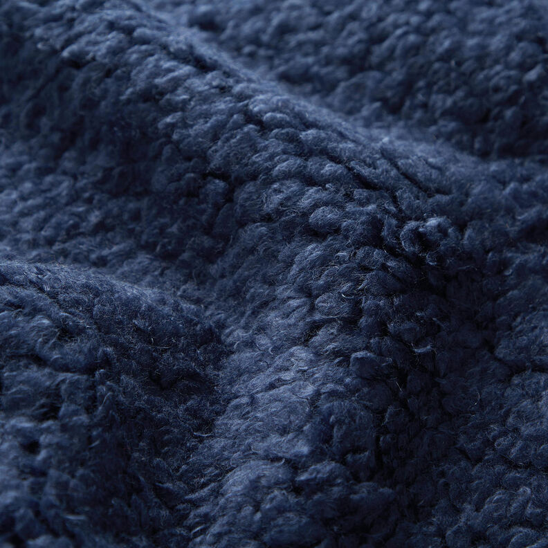 Article de second choix Similicuir avec fausse fourrure, uni – noir/bleu marine,  image number 2