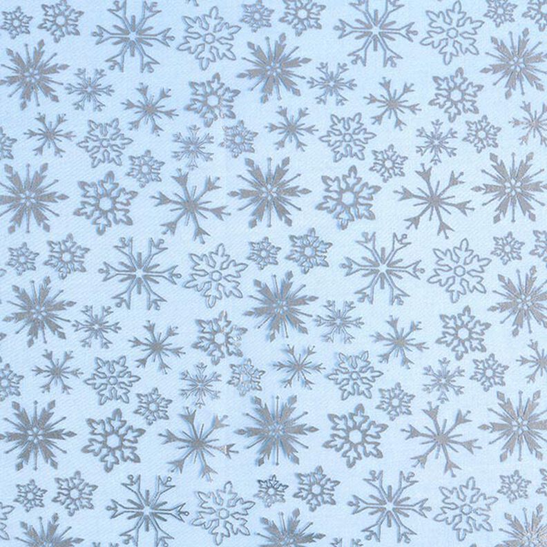 Organza flocons de neige – bleu clair,  image number 1