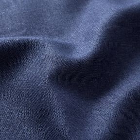 Pur lin lourd Uni – bleu marine, 