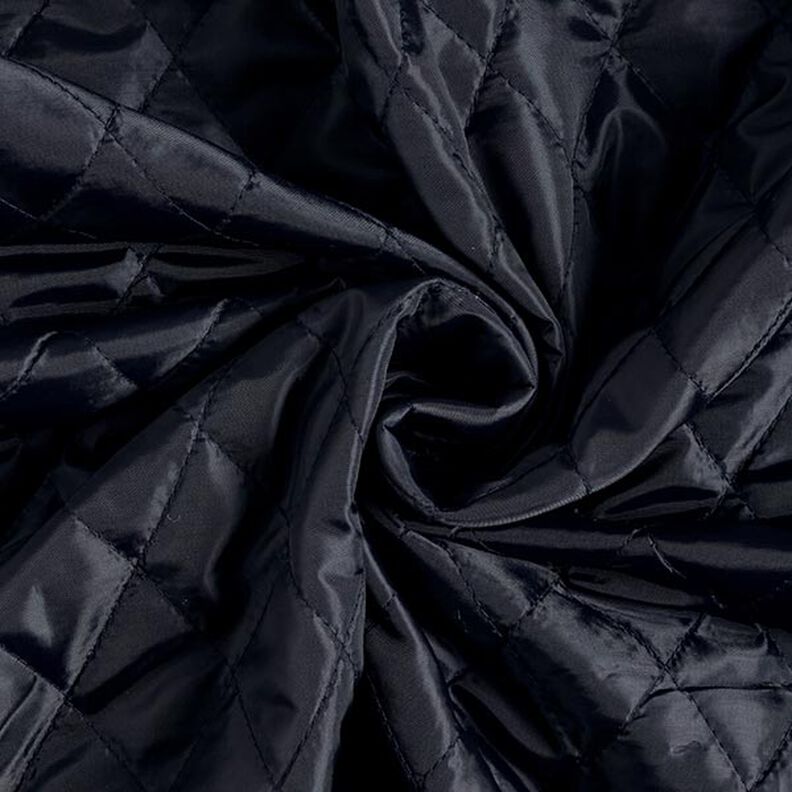 Doublure matelassée en losanges – bleu noir,  image number 4