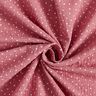 Tissu double gaze de coton Petits points – vieux rose/blanc,  thumbnail number 3
