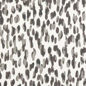 Tissu d’extérieur Canvas Gros pois – ivoire/gris, 