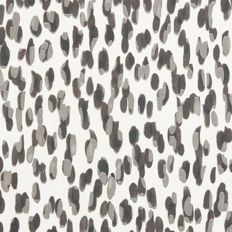 Tissu d’extérieur Canvas Gros pois – ivoire/gris,  image number 1