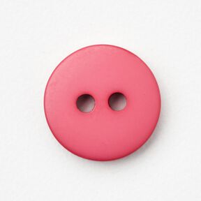 Bouton à 2 trous rond [Ø 11 mm] – rose vif, 