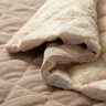 Tissu matelassé Velours côtelé à losanges avec envers fourrure – taupe,  thumbnail number 2
