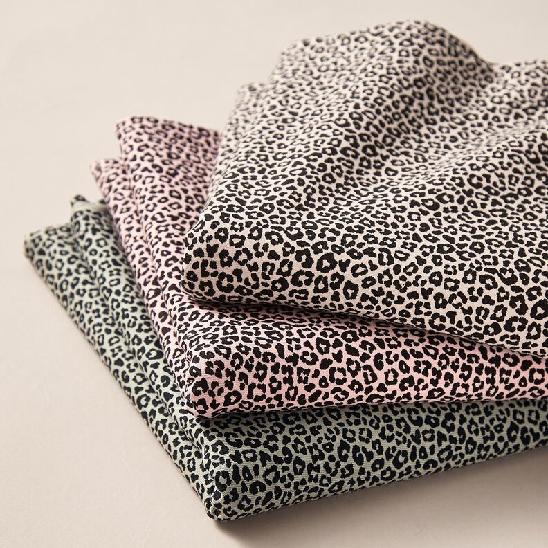 Jersey coton Mini imprimé léopard – greige/noir, image number 5