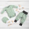 Jersey gaufré marguerites – menthe clair,  thumbnail number 7