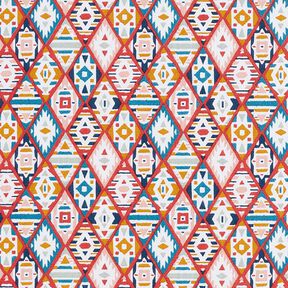 Tissu en coton Cretonne Ethnique – carmin, 