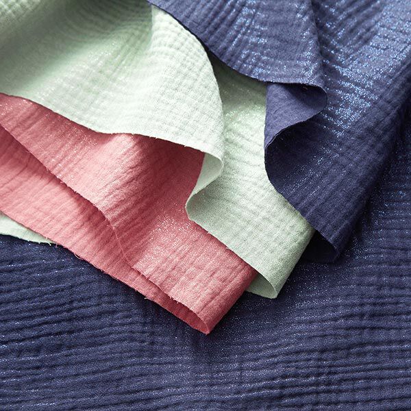 Tissu double gaze de coton fins points scintillants| by Poppy – roseau,  image number 5