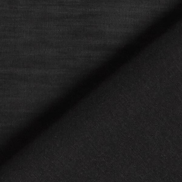 Tissu voile en coton et soie super léger – noir,  image number 3