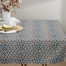 Tissu de décoration Semi-panama motif léopard abstrait – bleu/noix de cajou,  thumbnail number 7