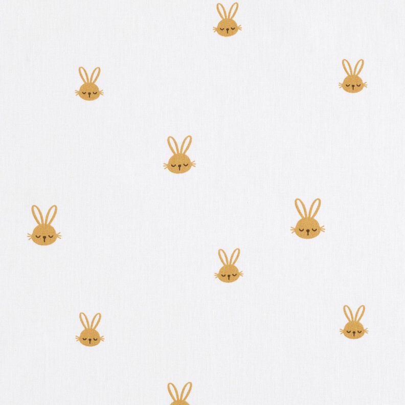 Popeline coton Lapin fatigué – ivoire,  image number 1