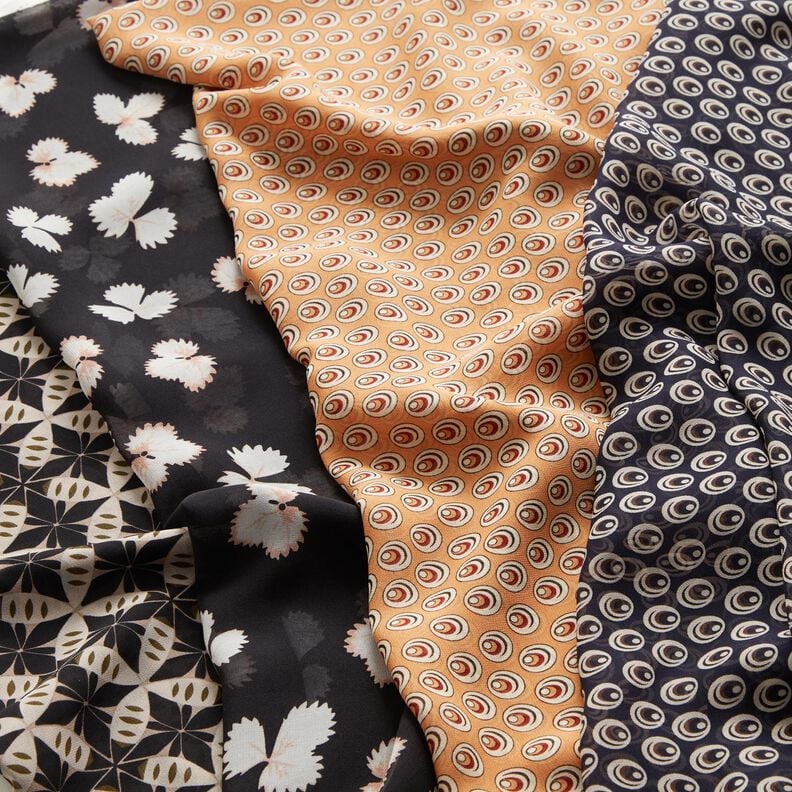 Chiffon feuilles – noir/blanc,  image number 5