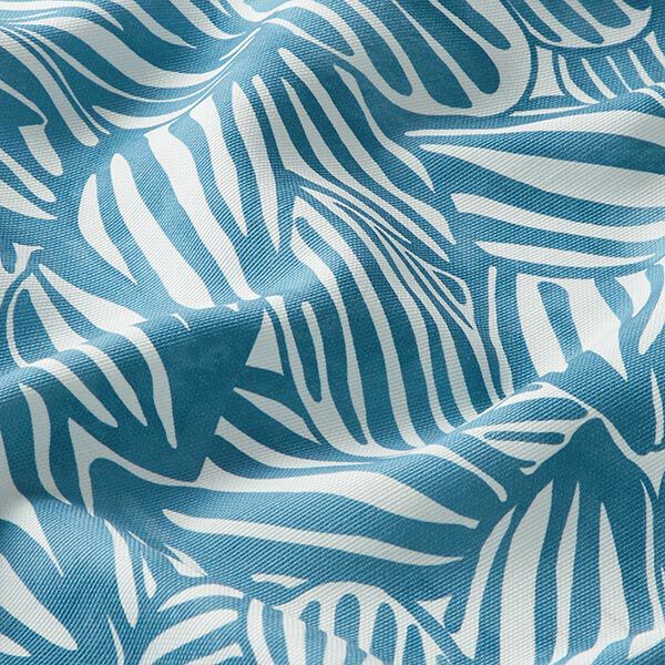 Tissu d’extérieur Canvas Feuilles abstraites – bleu, image number 2