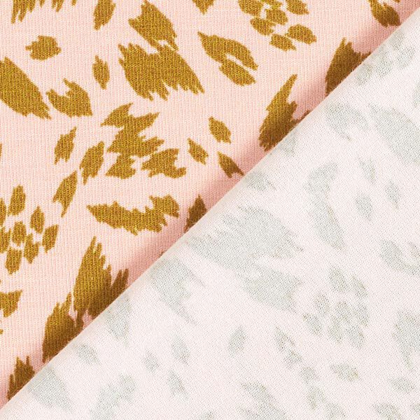 Jersey modal Tencel™ Impression Animal | by Poppy – rose/ocre – Échantillon, image number 4