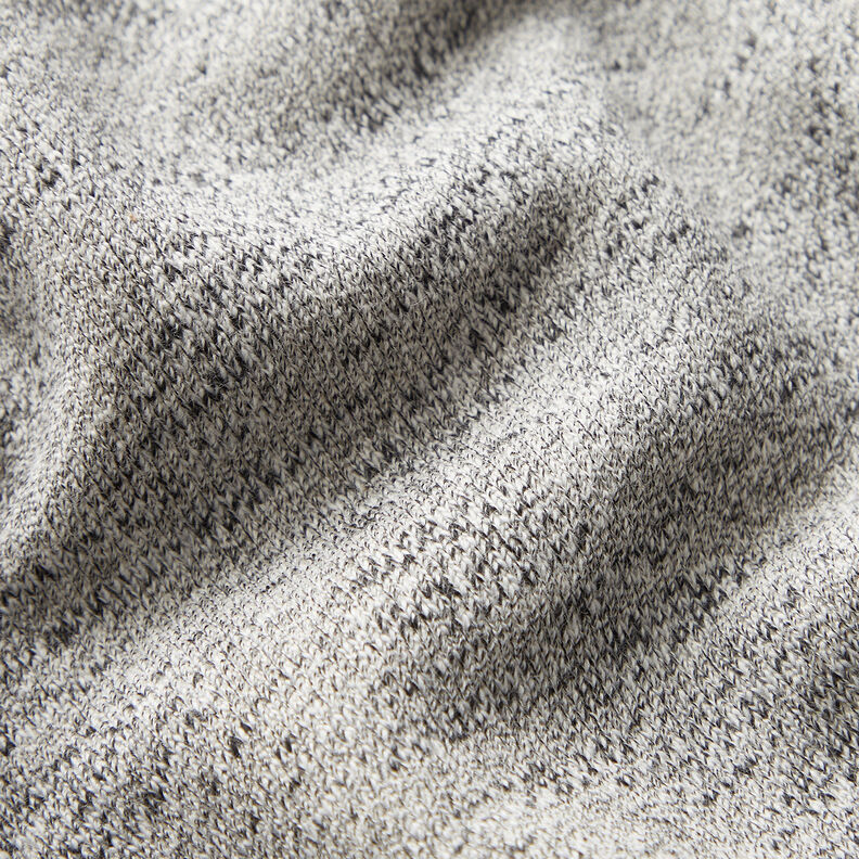 French Terry Chiné – gris clair/noir, image number 2
