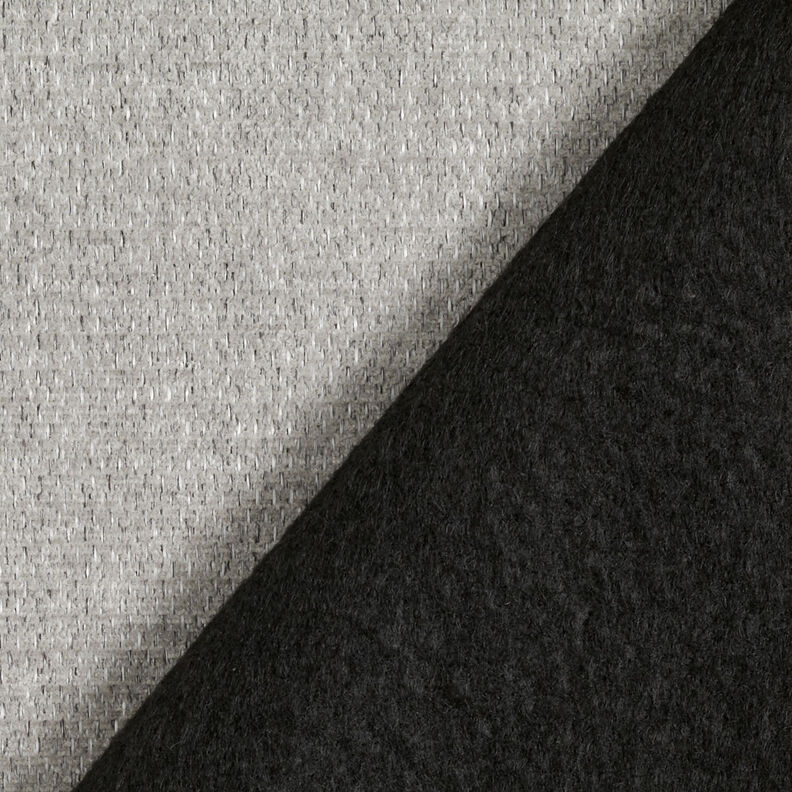 Tissu de revêtement Chenille Chiné – gris clair/argent, image number 3