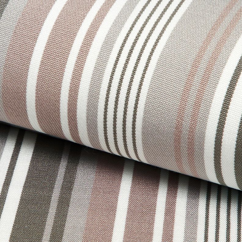 Extérieur Tissu pour chaise longue Rayures verticales 44 cm – marron clair/gris clair,  image number 5