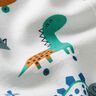 Tissu de décoration Semi-panama Dinos patineurs – argent/menthe poivrée,  thumbnail number 2