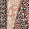 Tissu de décoration Gobelin Éventails rétro – noir/carmin,  thumbnail number 5