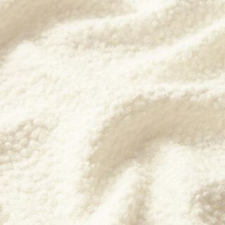 Maille bouclée unie – blanc, 