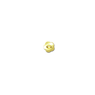 Bouton 2 trous Fleur  – jaune, 