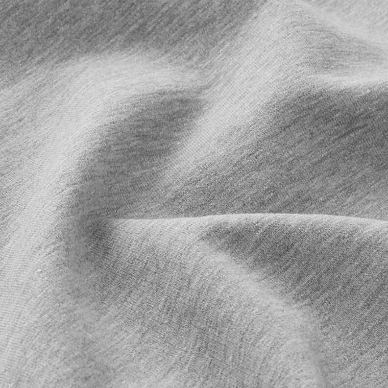Molleton coton léger chiné – gris clair, image number 4