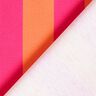Tissu de décoration Semi-panama Grandes rayures – rose intense/orange,  thumbnail number 4