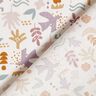 Tissu en coton Cretonne oiseaux abstraits – écru/violet pastel,  thumbnail number 4