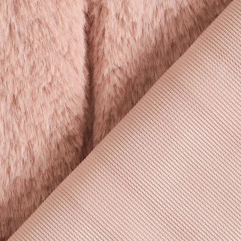 Fourrure synthétique Rayures – vieux rose,  image number 4