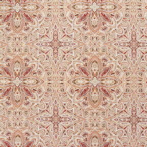 Tissu de décoration Gobelin Mandala délicat – écru/bronze, 