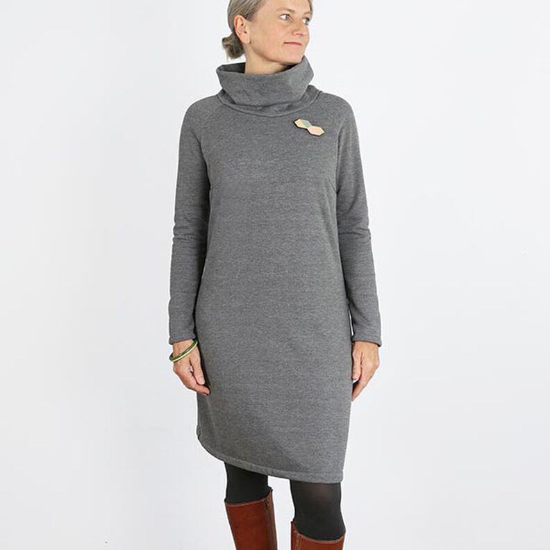 FRAU POLLY - Robe molletonnée douillette à col roulé, Studio Schnittreif | XS - XXL,  image number 5