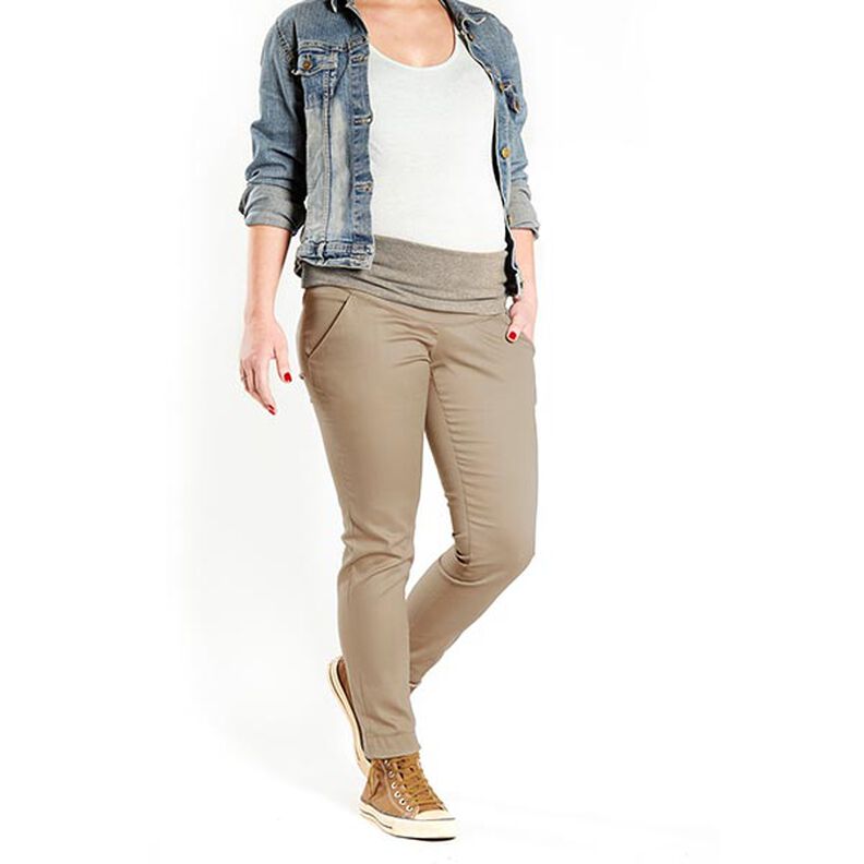 Sergé coton Uni – beige,  image number 5