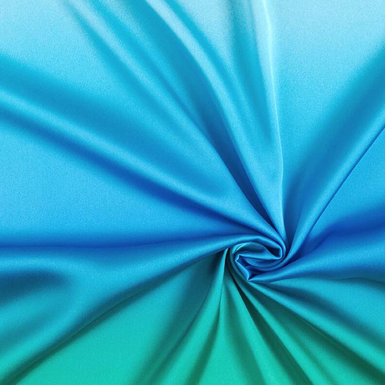 Satin Dégradé de couleurs arc-en-ciel – bleu/vert,  image number 3
