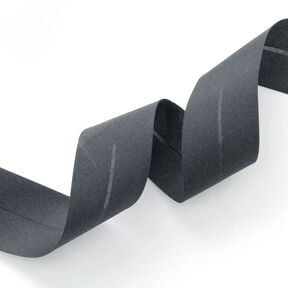Biais Polycotton [50 mm] – gris foncé, 