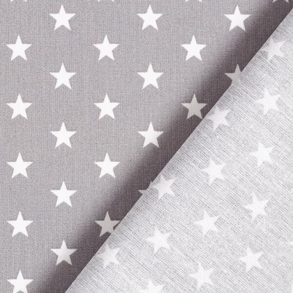 Popeline coton Moyens étoiles – gris/blanc,  image number 6