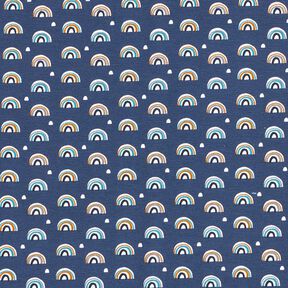 Jersey coton Petits arcs-en-ciel – indigo, 