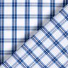 Tissu de coton pour chemise à carreaux – blanc/bleu,  thumbnail number 4