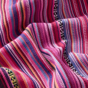 Tissu de décoration Jacquard Rayures fines – pourpre/baies, 