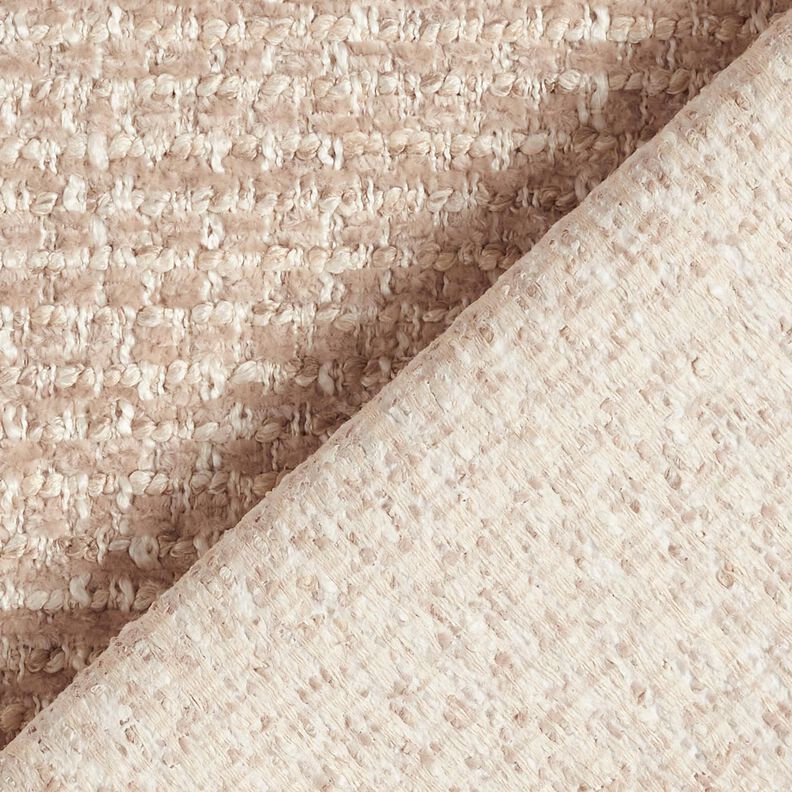 Tissu de revêtement tissu aspect bouclé coloré – anémone/beige clair, image number 3