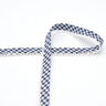 Biais Vichy à carreaux avec bordure au crochet [20 mm] – bleu marine,  thumbnail number 2
