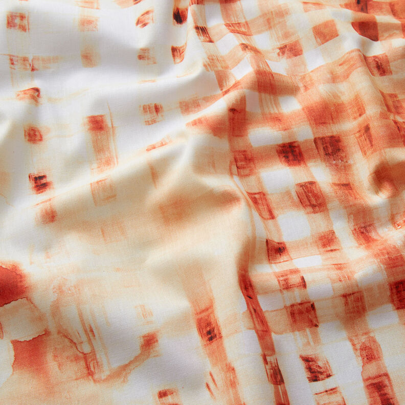 GOTS Batiste de coton Tissu bordure à carreaux avec dégradé de couleurs | TCC x LOOKS by Wolfgang,  image number 3