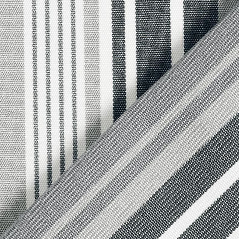 Toile pour store banne Rayures mixtes – gris clair/gris foncé,  image number 5