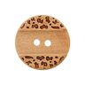 Bouton en bois 2 trous  – beige,  thumbnail number 1