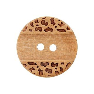 Bouton en bois 2 trous  – beige, 