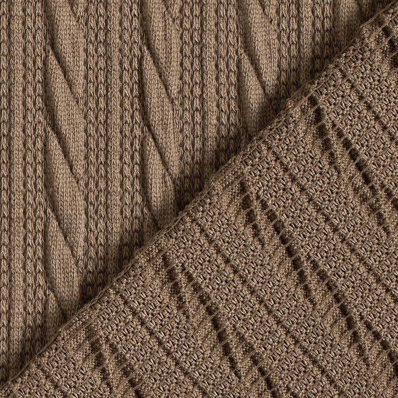 Tricot Cloqué Torsades – dune,  image number 4