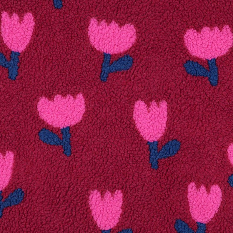 Ourson tulipes | Poppy Fabrics – carmin, image number 1