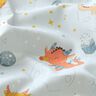 Popeline coton Dragons dans l’espace – bleu bébé,  thumbnail number 2