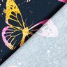 Jersey coton Papillons | Glitzerpüppi – bleu nuit/rose vif,  thumbnail number 4