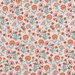 Tissu double gaze de coton Prairie fleurie | Poppy Fabrics – rosé, 